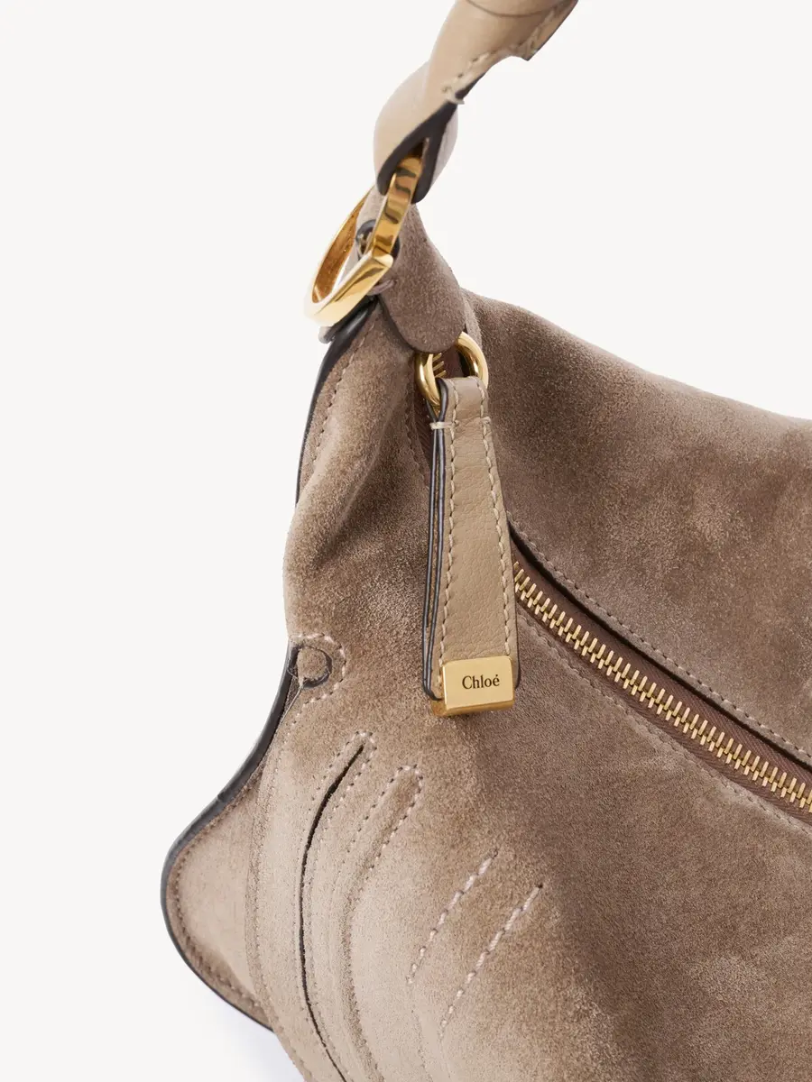Chloé Small Marcie shoulder bag in suede leather | Thumbnail 8 Chloé Small Marcie shoulder bag in suede leather | Thumbnail 8
