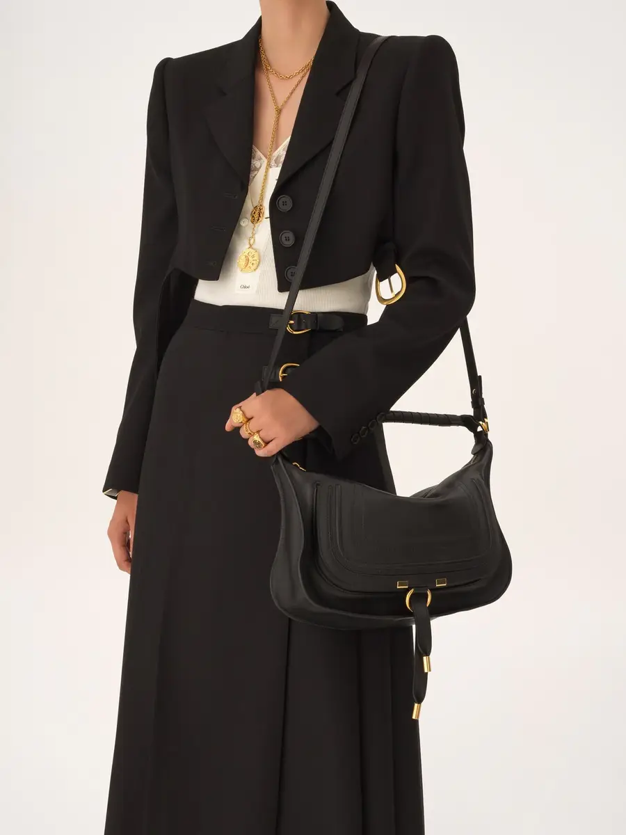 Chloé Small Marcie shoulder bag in soft leather | Thumbnail 4