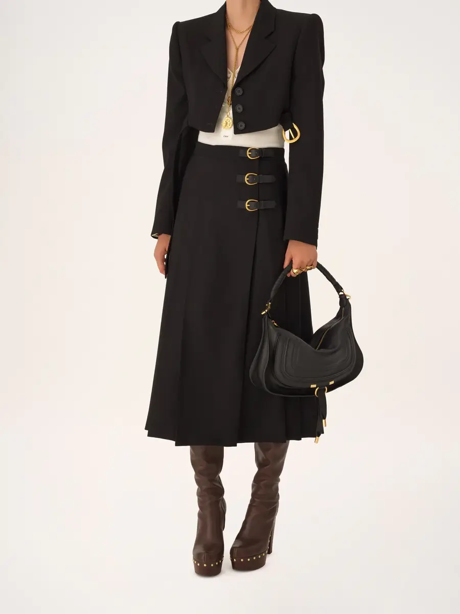 Chloé Small Marcie shoulder bag in soft leather | Thumbnail 9