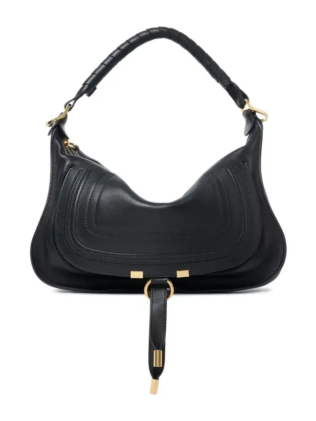 Small Marcie shoulder bag in soft leather