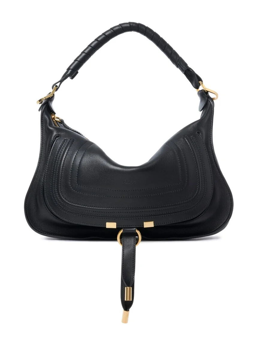Small Marcie shoulder bag in soft leather