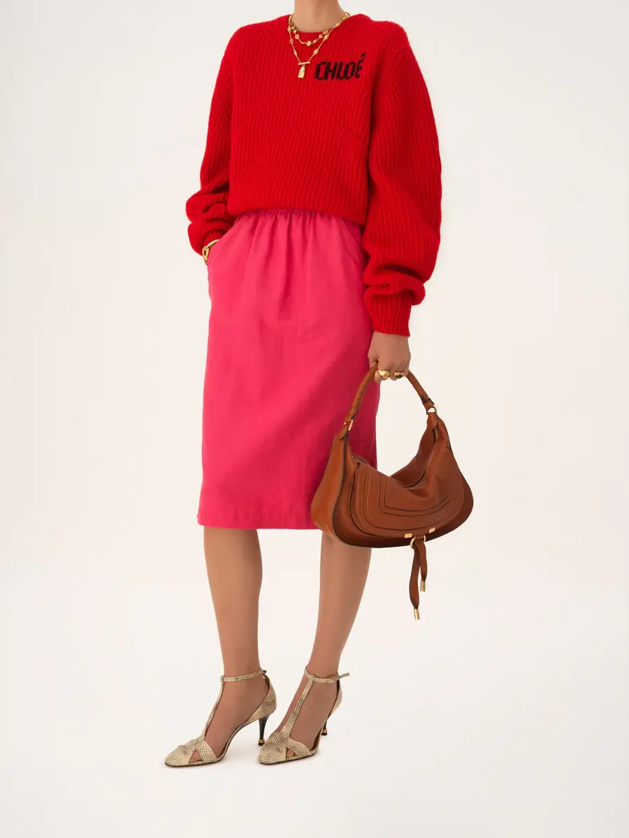 Chloé Small Marcie shoulder bag in soft leather | Thumbnail 9