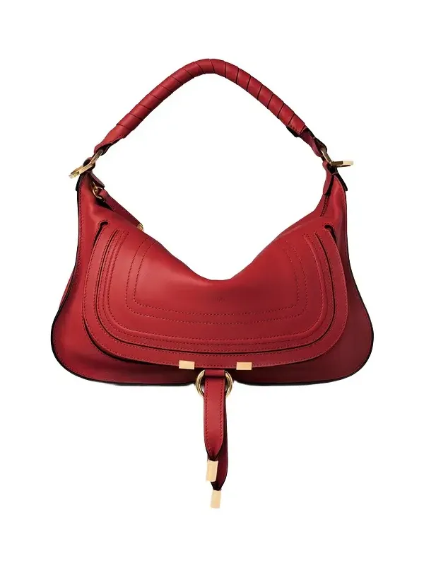 Small Marcie shoulder bag in soft leather