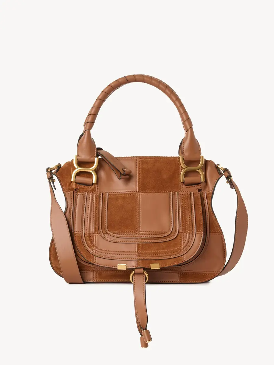 Chloé Small Marcie bag in grained & suede leather | Thumbnail 2