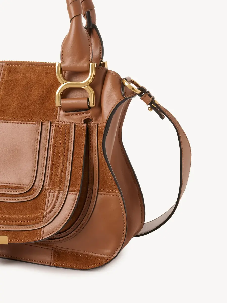 Chloé Small Marcie bag in grained & suede leather | Thumbnail 4