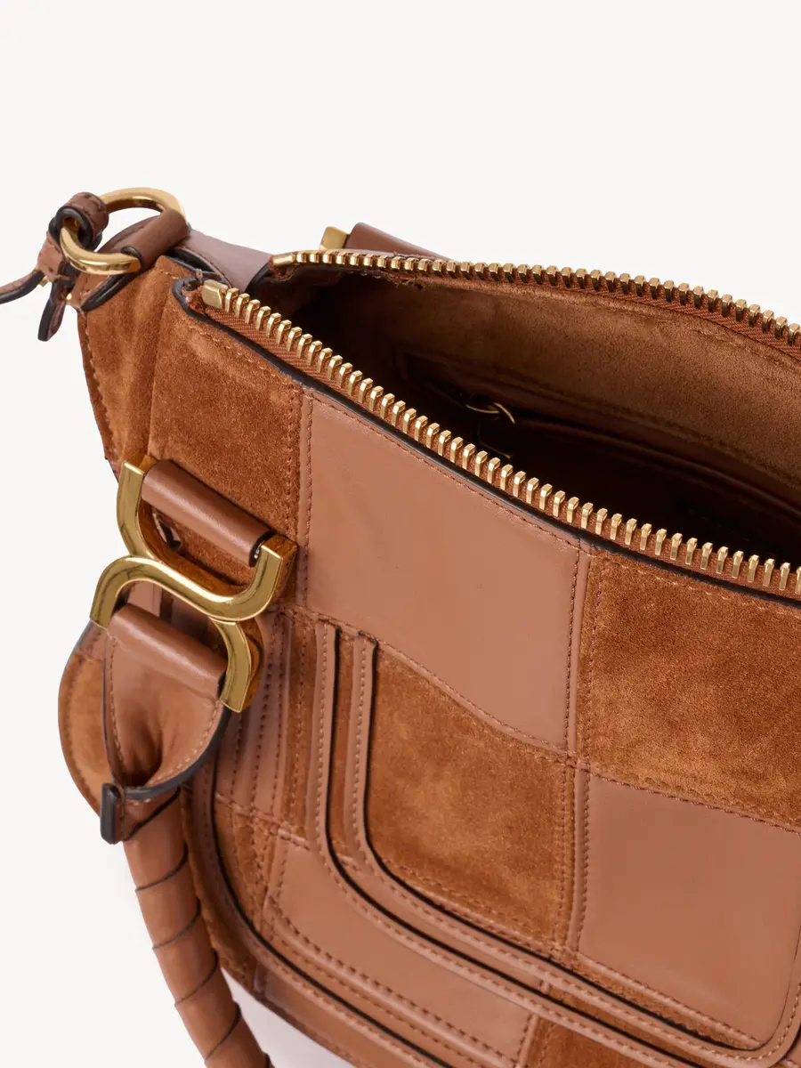 Chloé Small Marcie bag in grained & suede leather | Thumbnail 6