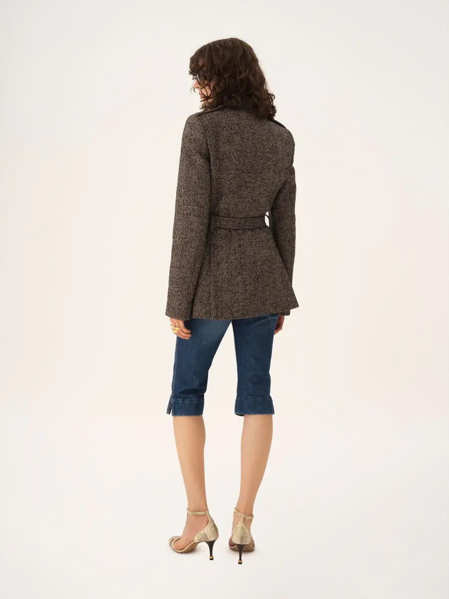 Chloé Utilitarian jacket in chevron wool | Thumbnail 5