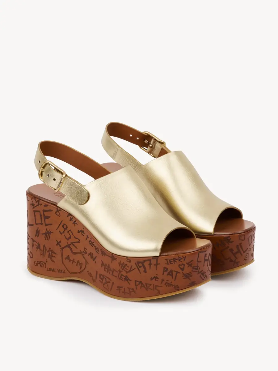 Chloé Maxime wedge sandal | Thumbnail 4 Chloé Maxime wedge sandal | Thumbnail 4