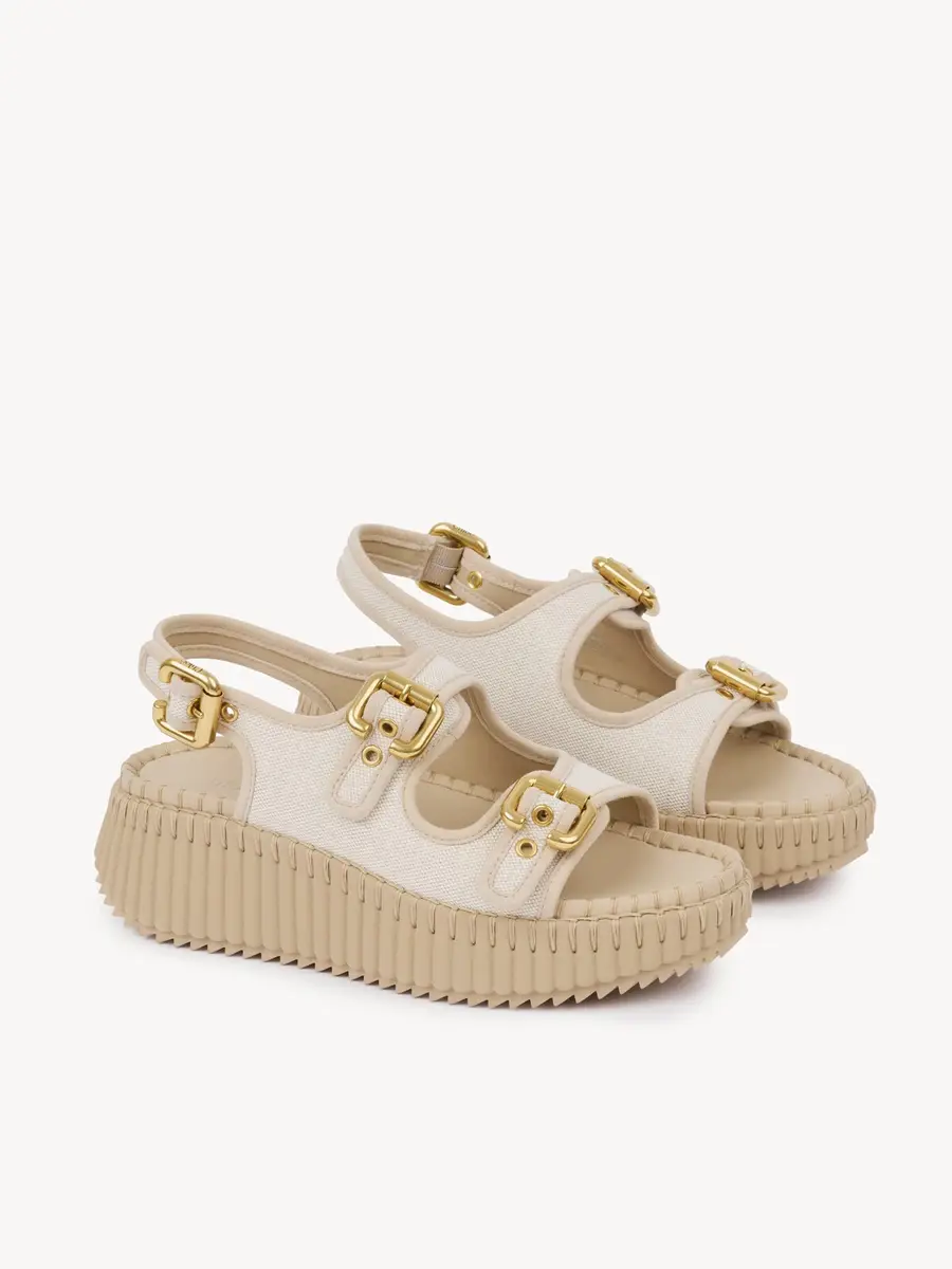 Chloé Nama wedge sandal | Thumbnail 4 Chloé Nama wedge sandal | Thumbnail 4