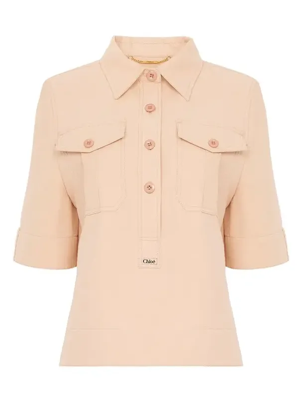 Polo shirt in cotton gabardine Polo shirt in cotton gabardine