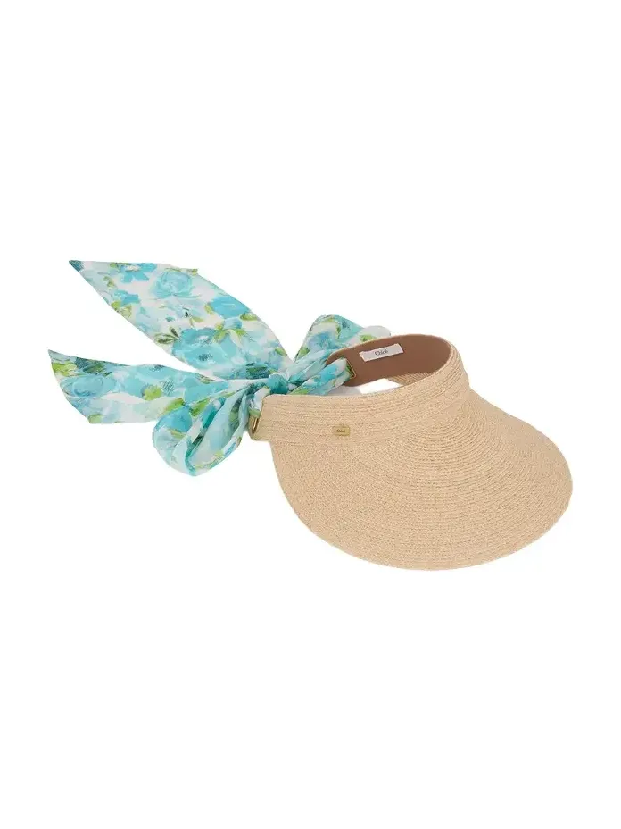 Chloé The Chloé visor in raffia