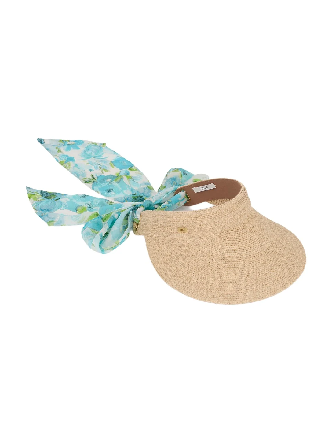 The Chloé visor in raffia The Chloé visor in raffia