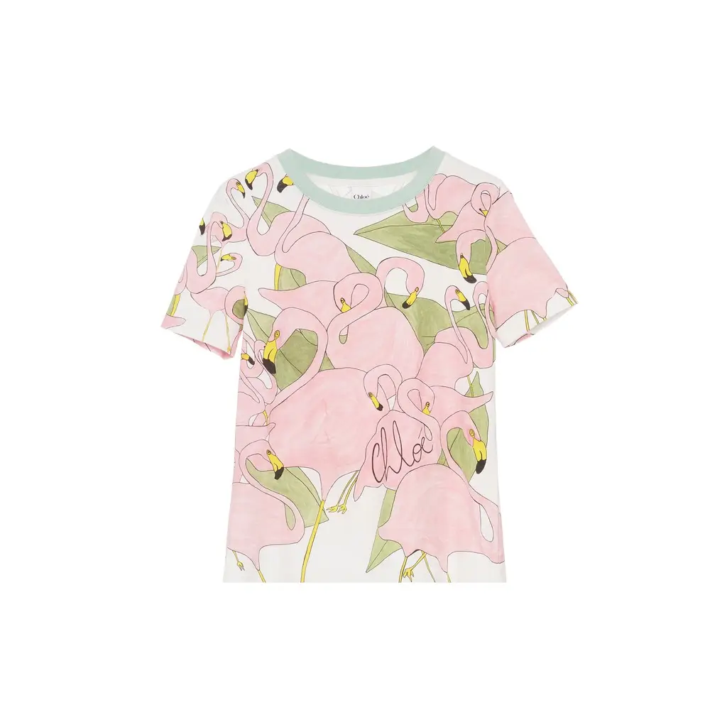 Chloé Baby fit logo T-shirt in cotton jersey | Image 1 Chloé Baby fit logo T-shirt in cotton jersey | Image 1