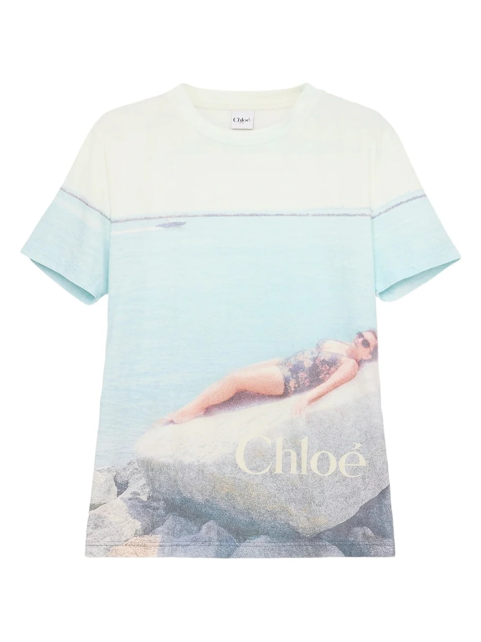 Crew-neck logo T-shirt in cotton jersey
