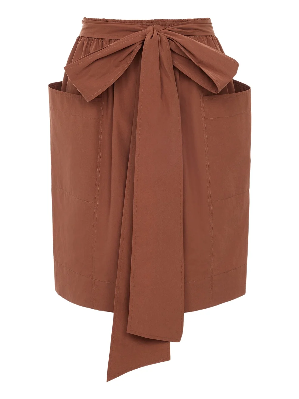 Pencil skirt in cotton poplin