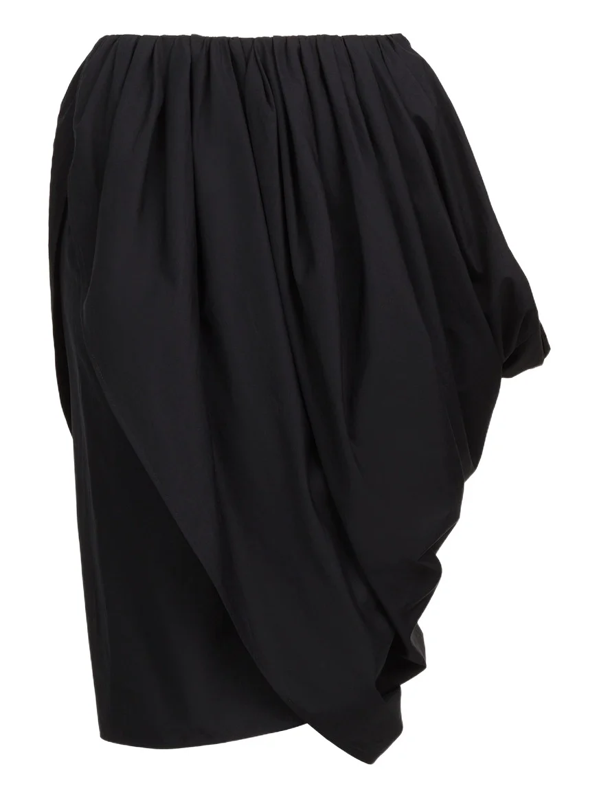 Chloé Knee-length wrap skirt in cotton poplin