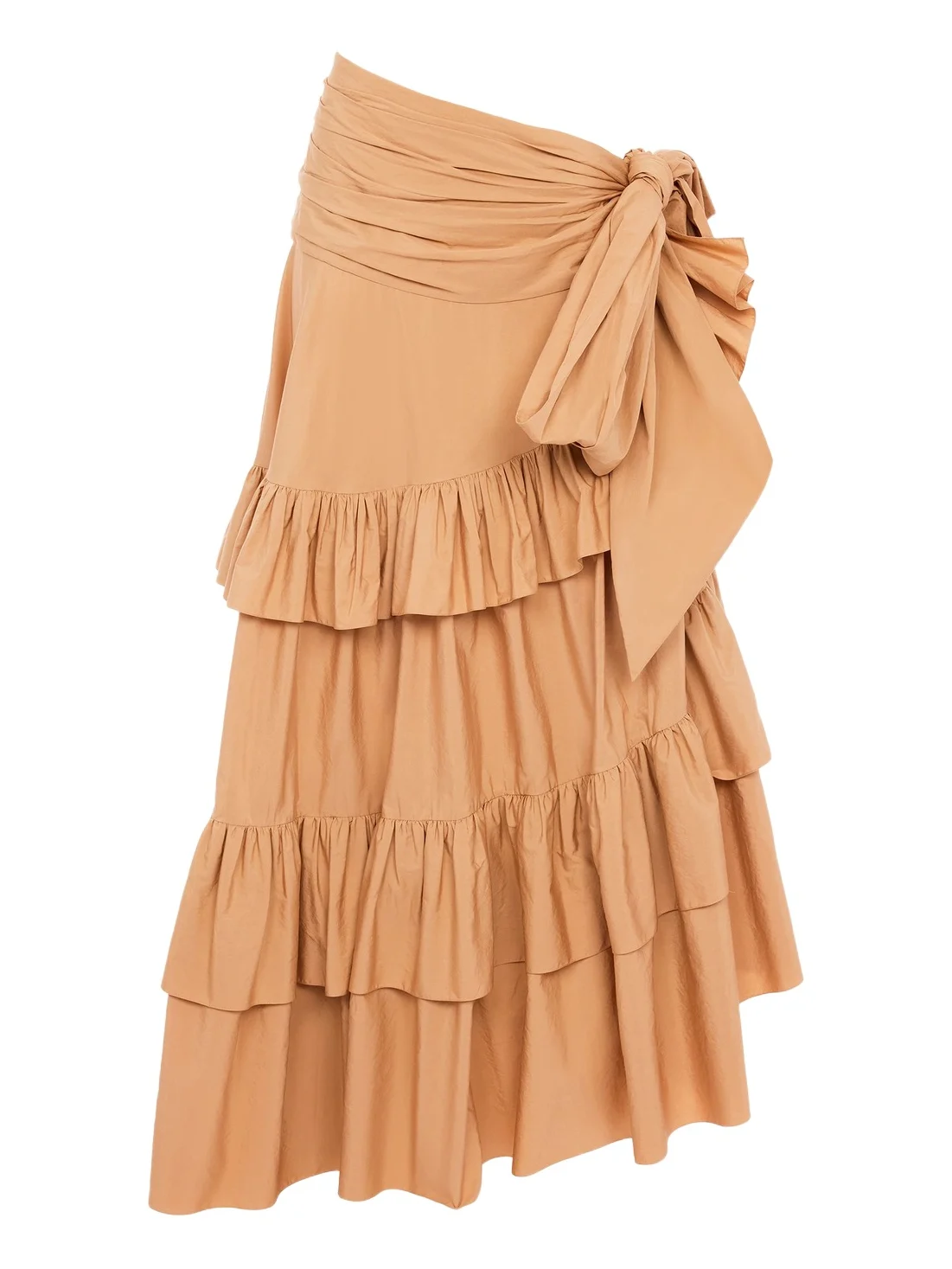 Chloé Ruffled long skirt in cotton poplin