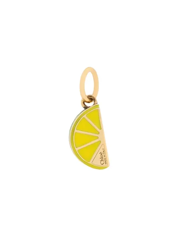 Lemon Slice charm in brass Lemon Slice charm in brass