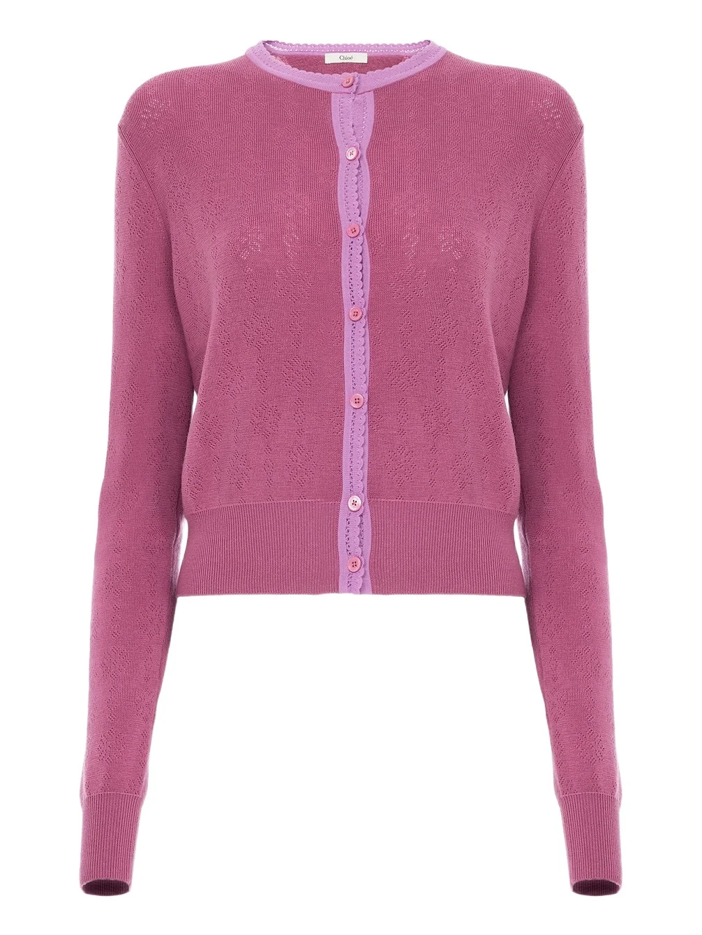 Fitted cardigan in a wool knit Fitted cardigan in a wool knit