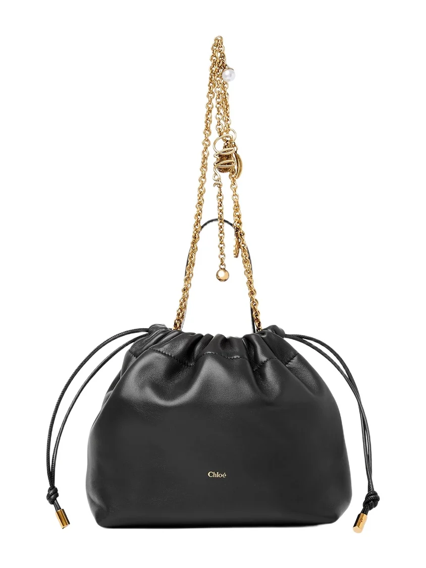Chloé Small Chloé Icons shoulder bag with chain in soft leather