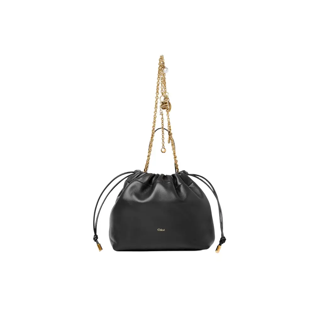 Chloé Small Chloé Icons shoulder bag with chain in soft leather | Image 1 Chloé Small Chloé Icons shoulder bag with chain in soft leather | Image 1
