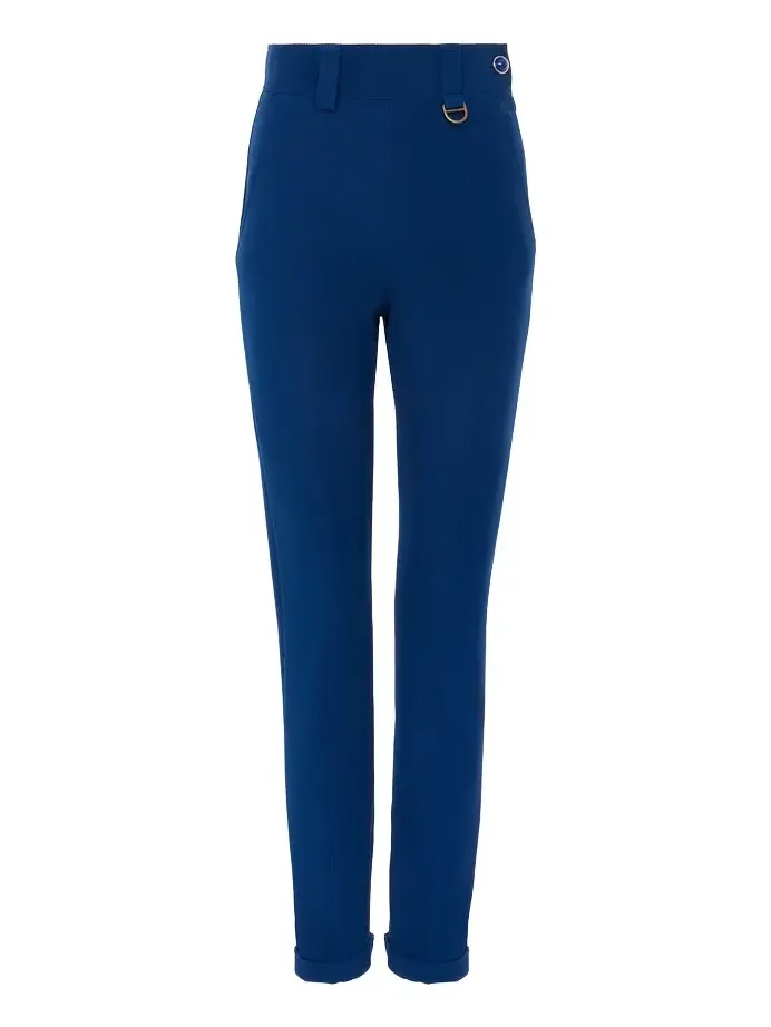 High-rise fitted pants in stretch tricotine High-rise fitted pants in stretch tricotine