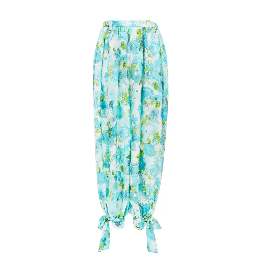 Chloé Fluid pleated pants in silk jacquard | Image 1 Chloé Fluid pleated pants in silk jacquard | Image 1