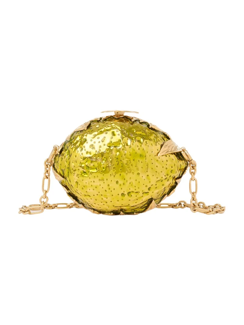 Tropicus lemon minaudière in brass Tropicus lemon minaudière in brass