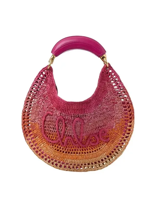 Chloé Summer Banana hobo bag in raffia