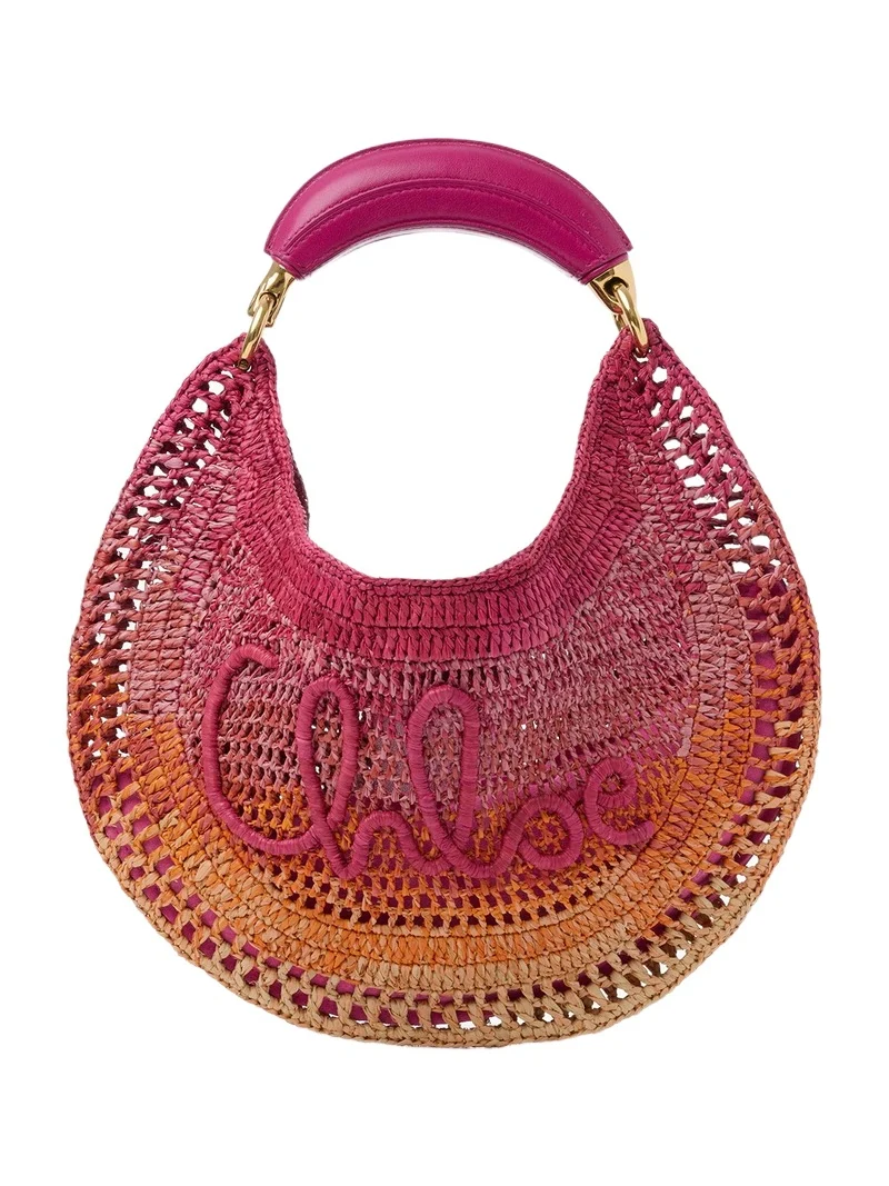 Chloé Summer Banana hobo bag in raffia