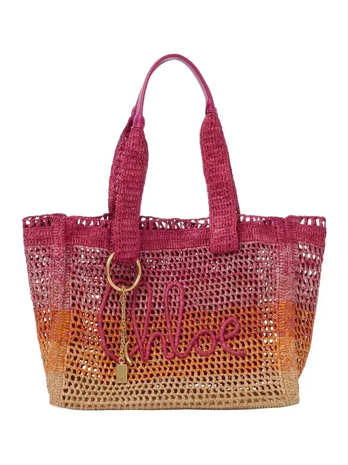 Summer Banana east-west tote bag in raffia Summer Banana east-west tote bag in raffia