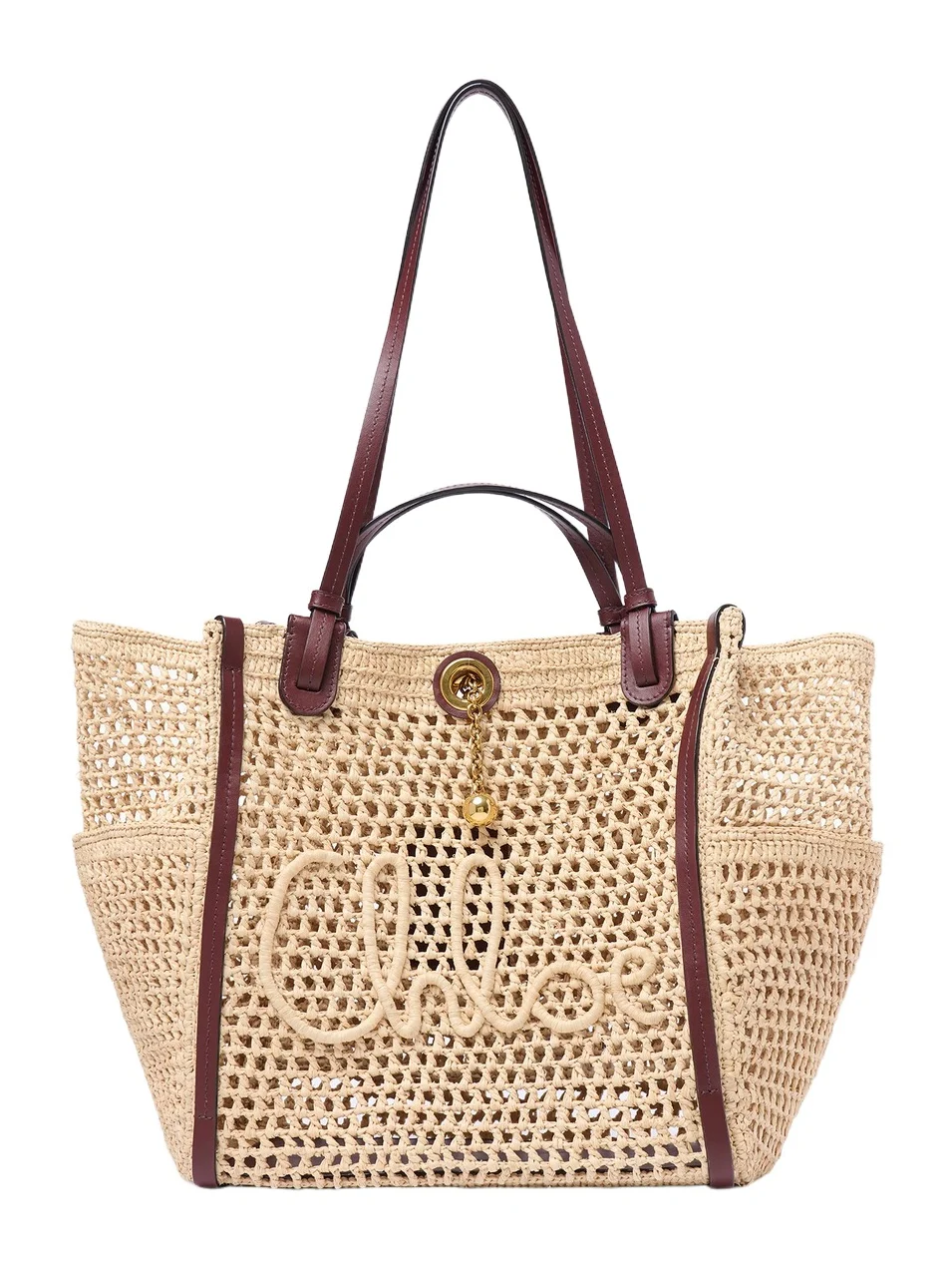 Chloé Chloé Iconic double carry bag in raffia