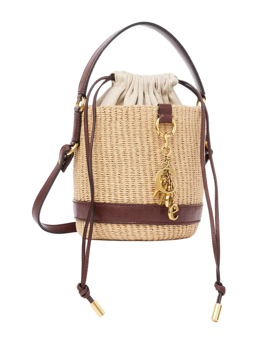Chloé Chloé Charms basket bag in natural fibers