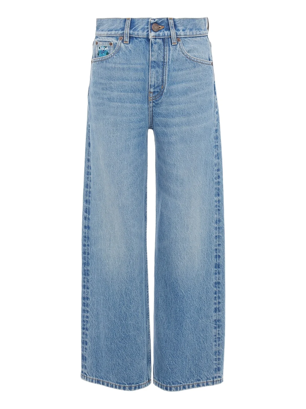 Straight jeans in denim