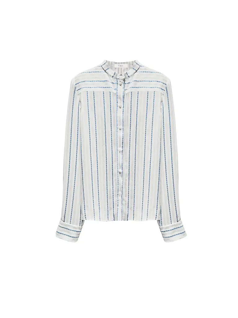 Chloé Fitted blouse in silk jacquard | Image 1 Chloé Fitted blouse in silk jacquard | Image 1