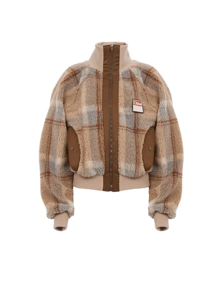 Chloé High-neck jacket in fleece | Image 1 Chloé High-neck jacket in fleece | Image 1