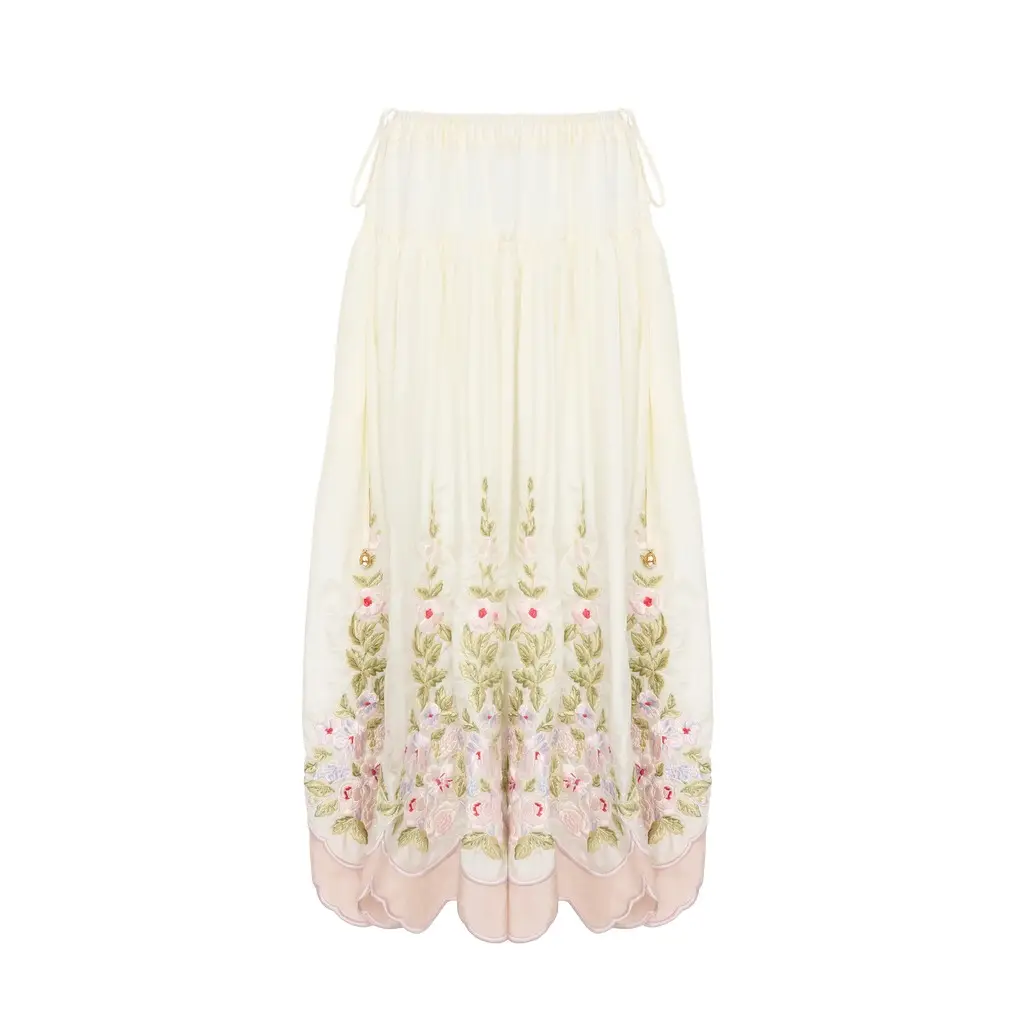 Chloé Gathered long skirt in technical taffeta | Image 1 Chloé Gathered long skirt in technical taffeta | Image 1