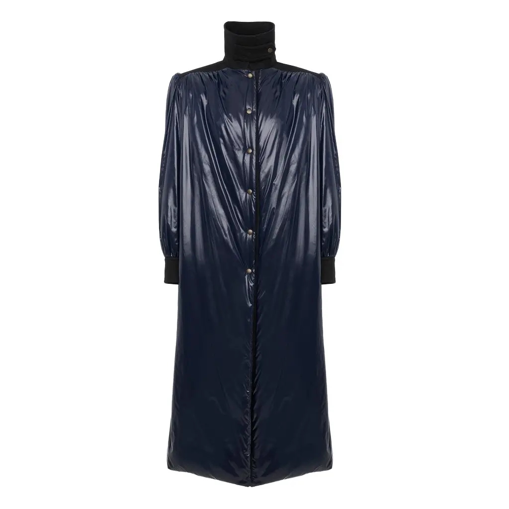 Chloé Long utilitarian coat in shiny nylon | Image 1 Chloé Long utilitarian coat in shiny nylon | Image 1