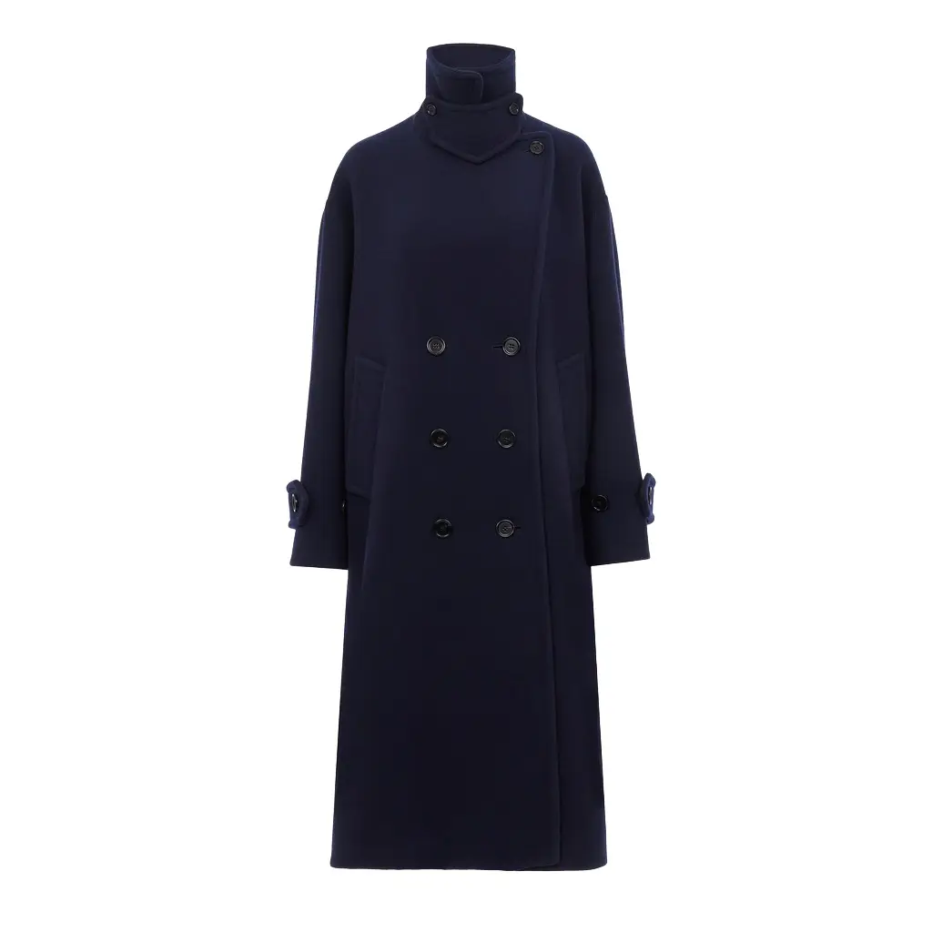 Chloé Double-breasted oversized long coat in wool | Image 1 Chloé Double-breasted oversized long coat in wool | Image 1