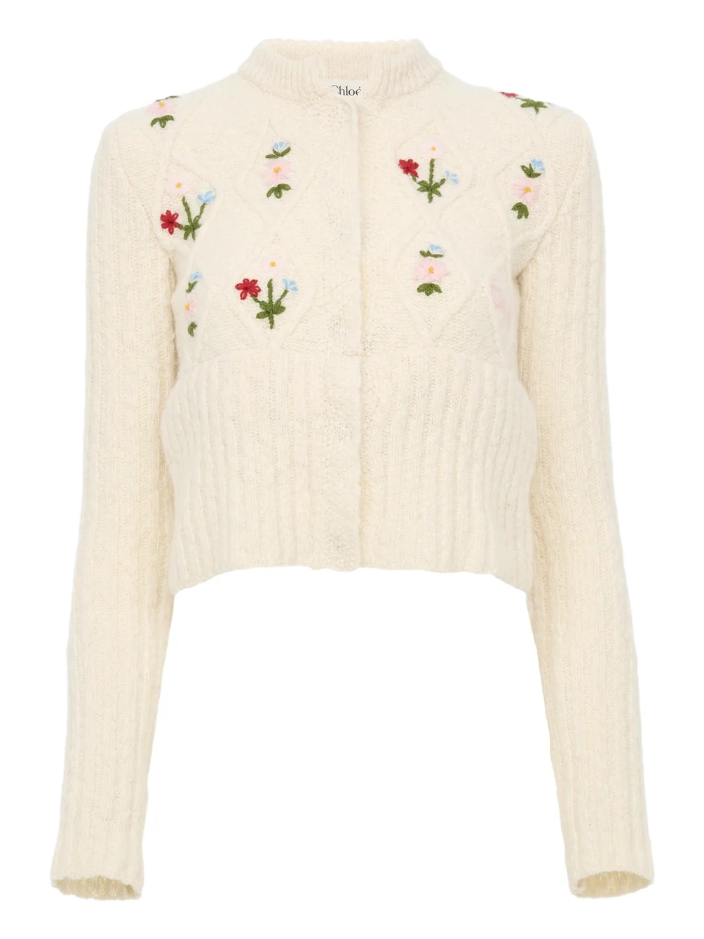 Fitted cardigan in a wool knit Fitted cardigan in a wool knit