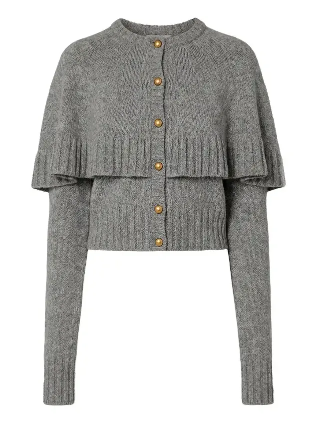 Chloé Cape cardigan in a wool & cashmere knit