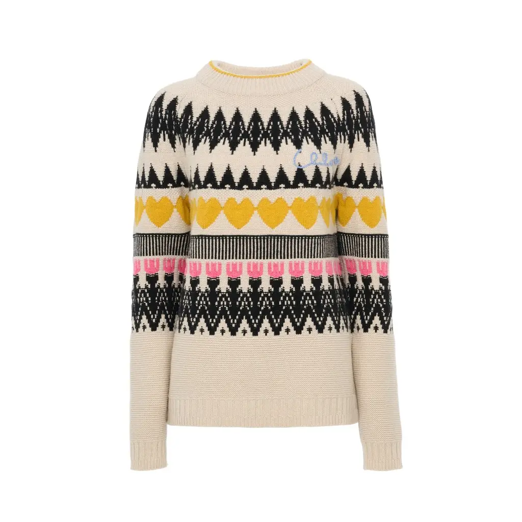 Chloé Generous logo sweater in a wool & cashmere knit | Image 1 Chloé Generous logo sweater in a wool & cashmere knit | Image 1