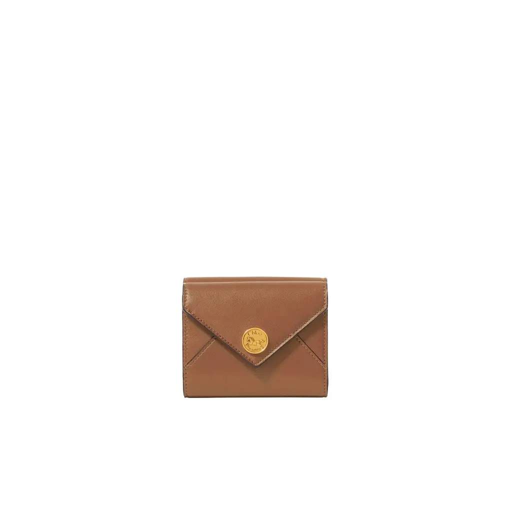 Chloé Small Envelope tri-fold in soft & suede leather | Image 1 Chloé Small Envelope tri-fold in soft & suede leather | Image 1