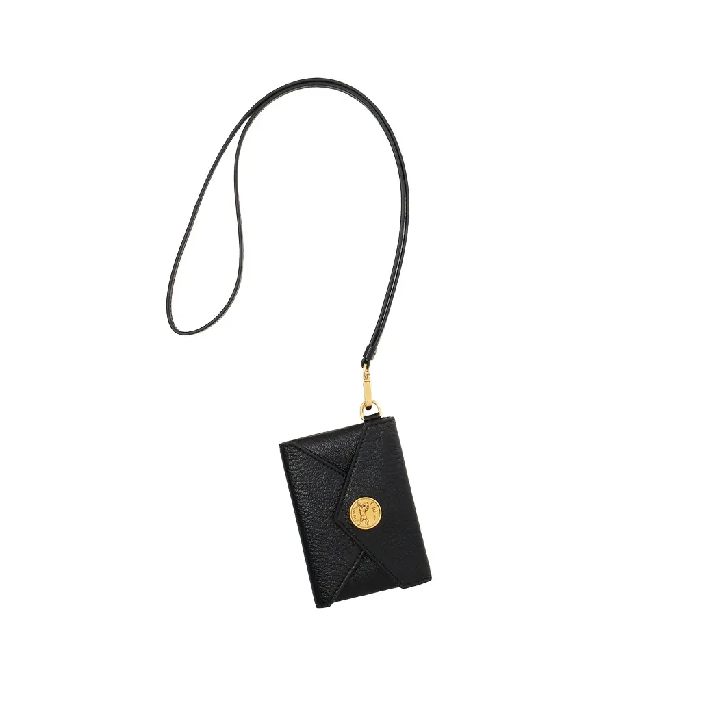 Chloé Envelope badge holder in grained leather