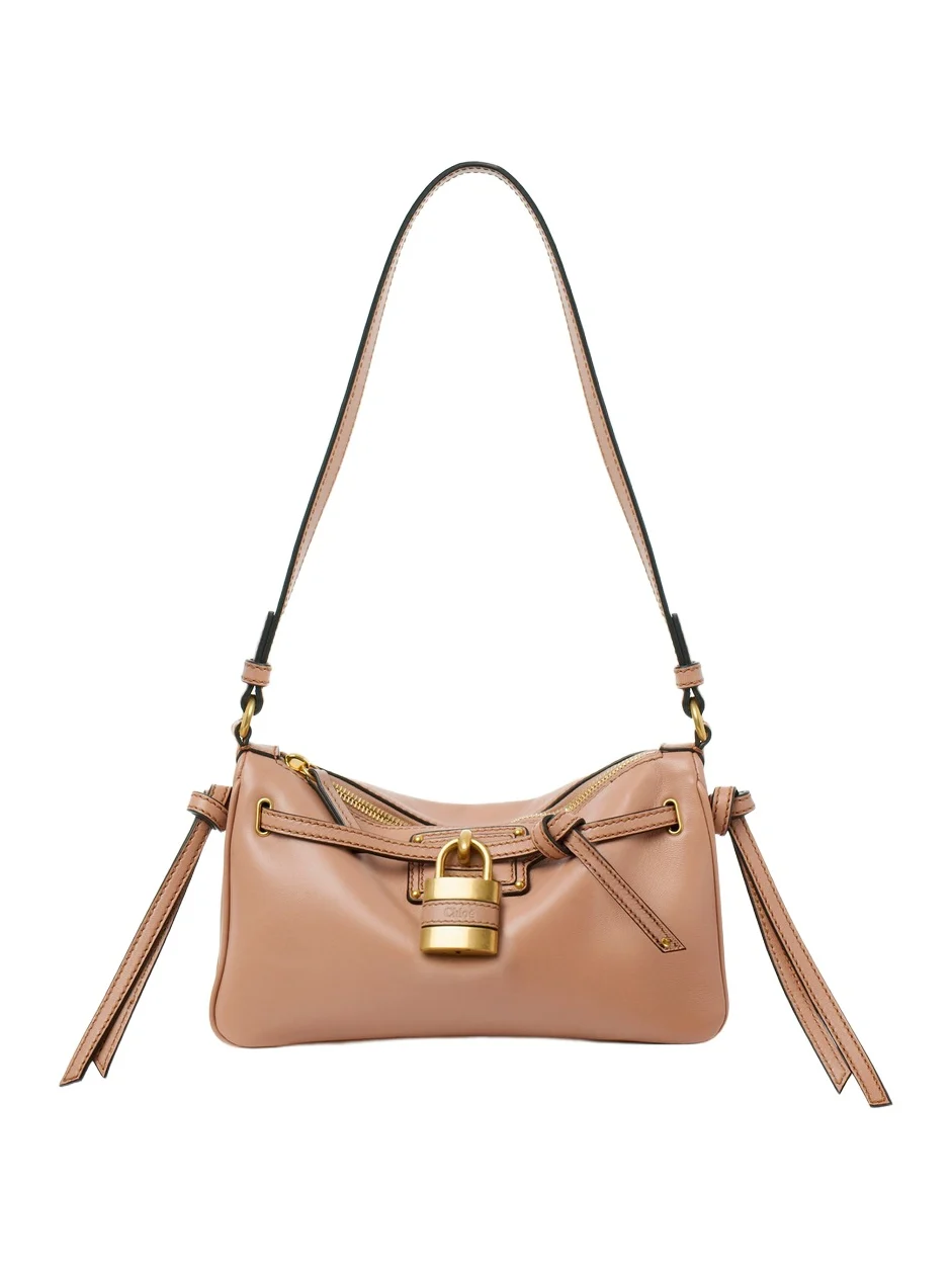 Mini Paddington Sling pouch with strap in soft leather