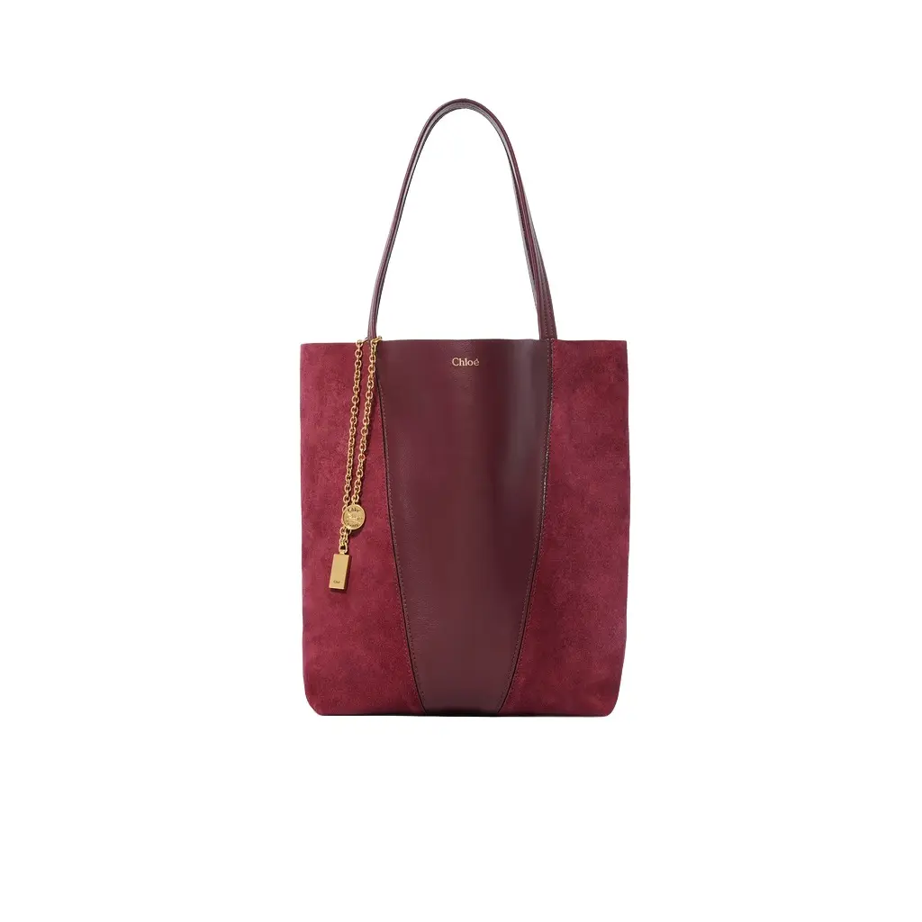 Chloé Chloé Spin tote bag in suede & soft leather | Image 1 Chloé Chloé Spin tote bag in suede & soft leather | Image 1
