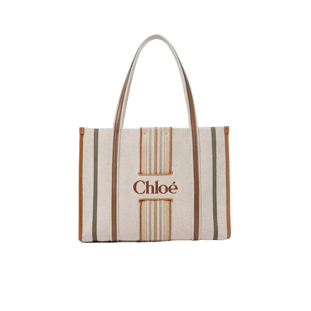 Woody Loop tote bag in canvas Woody Loop tote bag in canvas