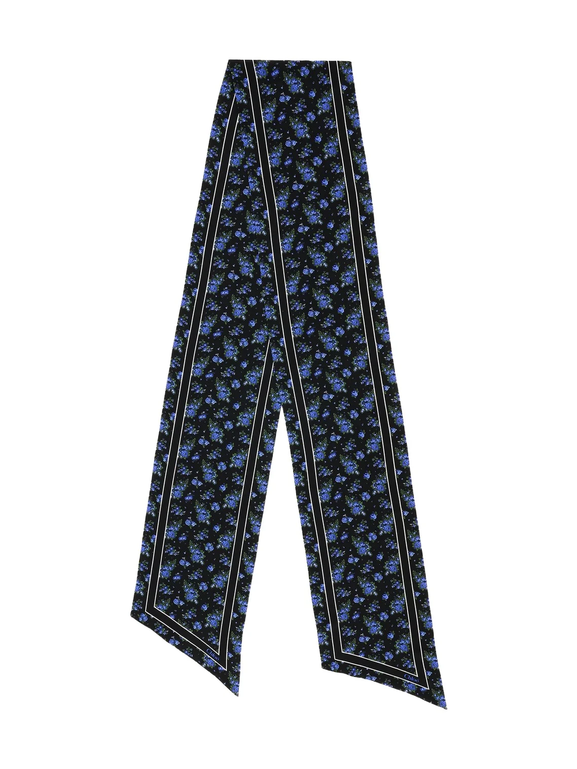 Chloé The Chloé Folk bandeau scarf in silk crêpe