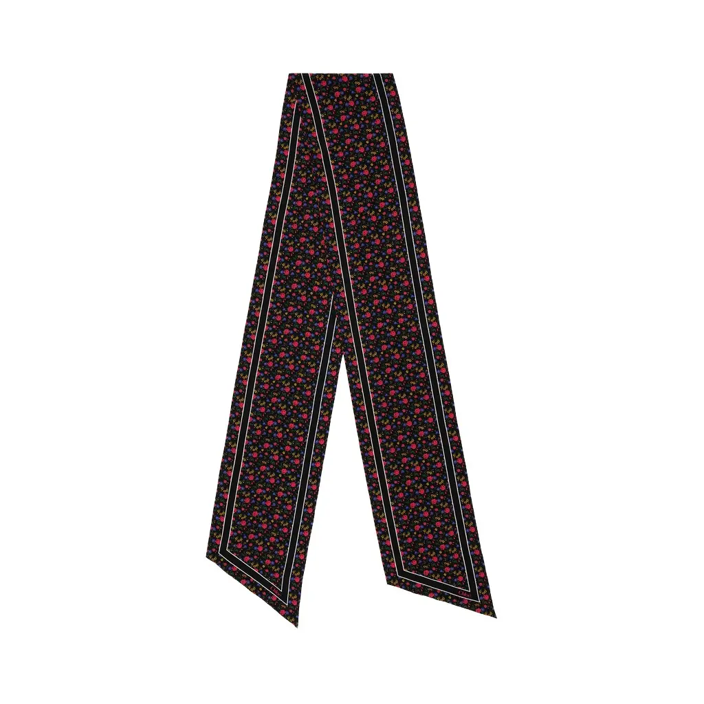 The Chloé Folk bandeau scarf in silk crêpe The Chloé Folk bandeau scarf in silk crêpe
