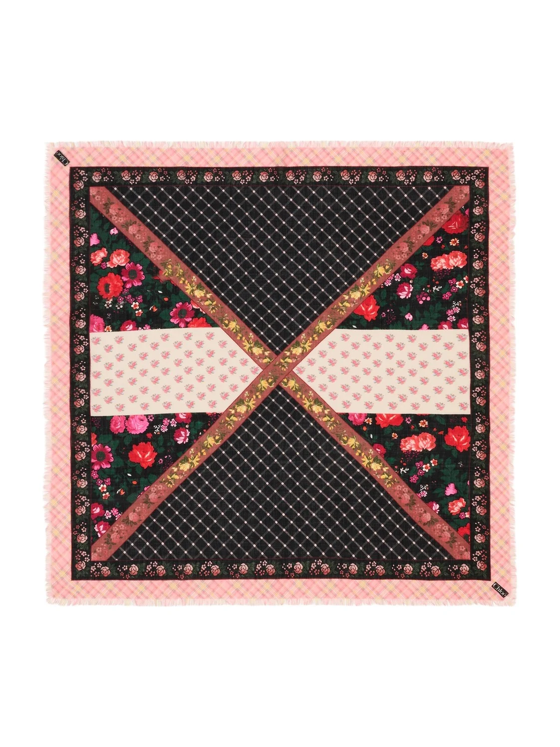 Chloé The Chloé Folk square scarf in wool